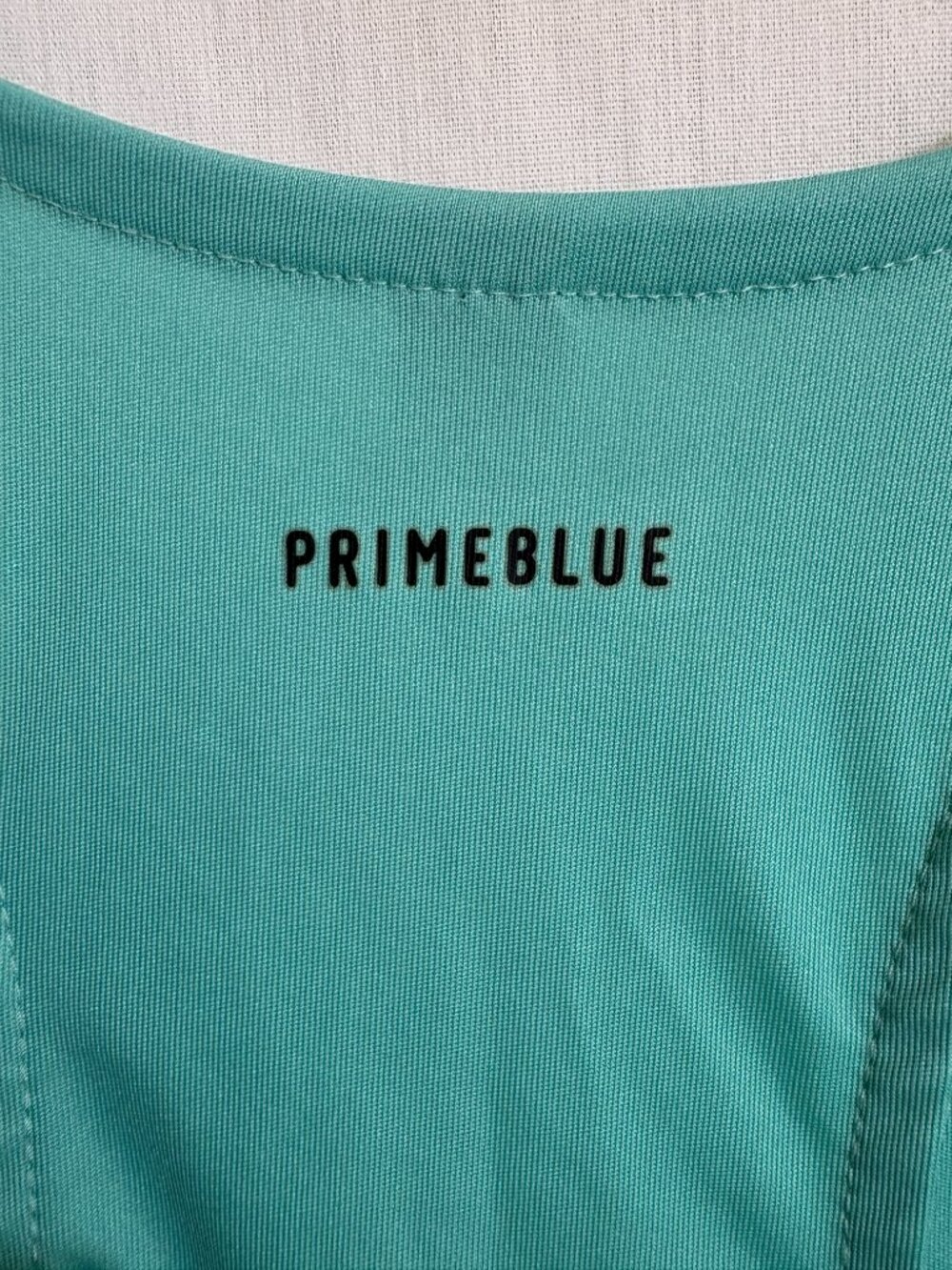 adidas Primeblue Parley Racerback Athletic Tank Top Aqua Teal Women’s L - Picture 4 of 7